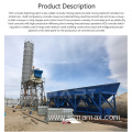 High-end basic version of HZS120 concrete mixing plant